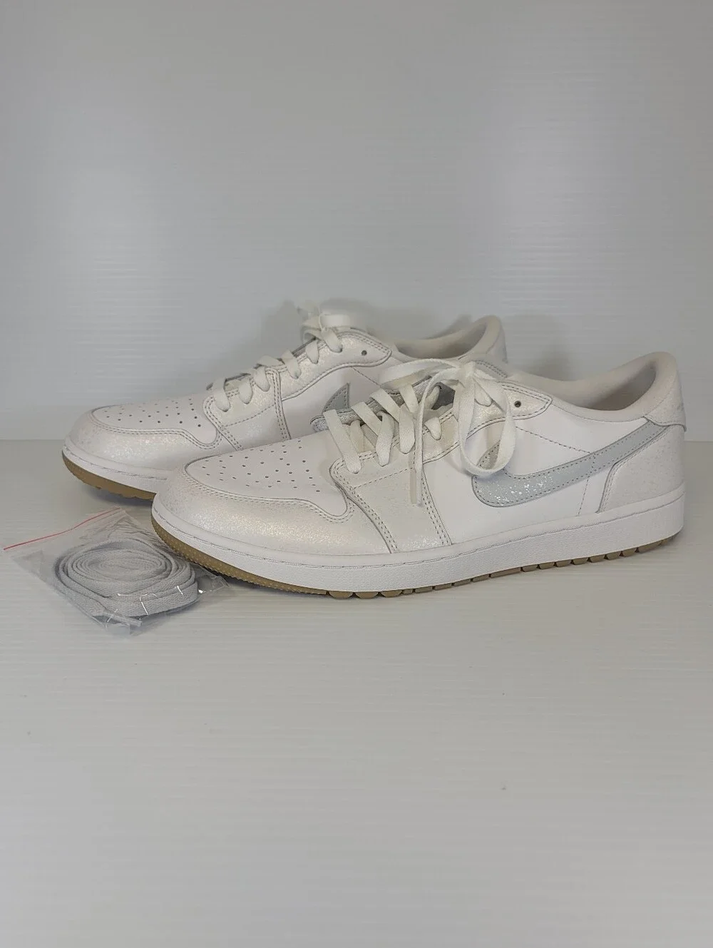 Mens Air Jordan RETRO 1 LOW GOLF White Gum Shoes New DD9315-111